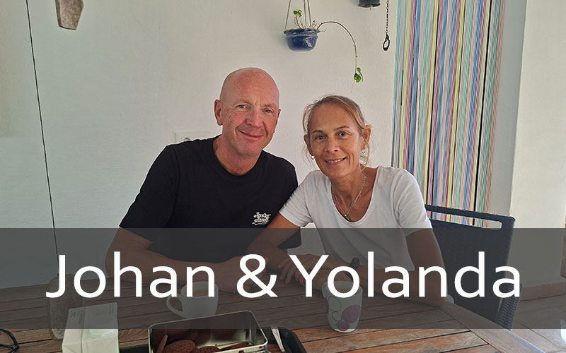Yolanda en Johan, eigenaren van ArteVida Andalusia