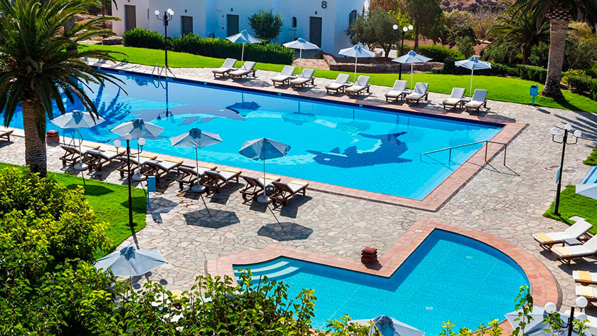 Vritomartis Naturist Resort with a naturist beach and pool